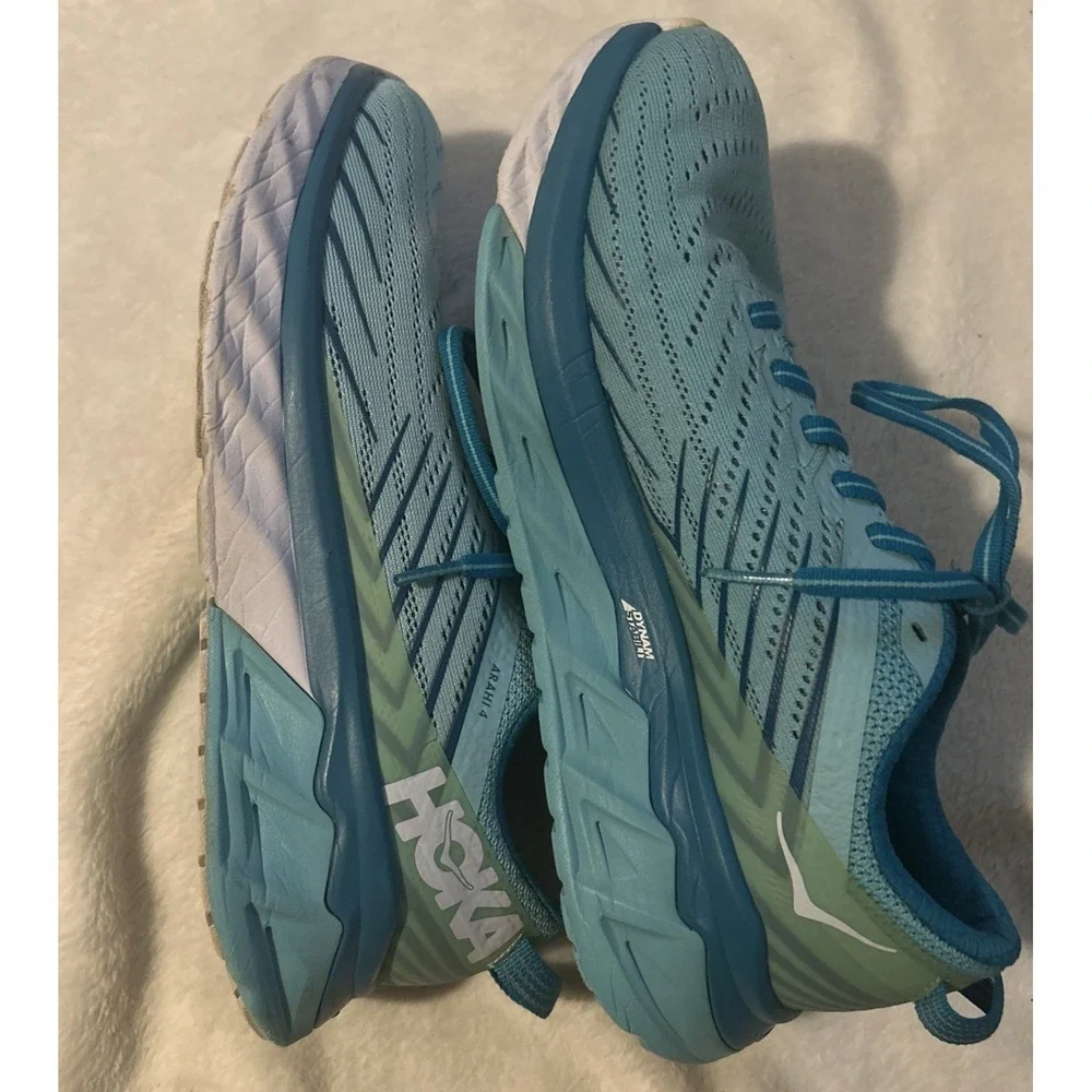 Hoka One One Arahi 4 Shoes Womens Size 6.5 Blue Teal Running Stability Support‎